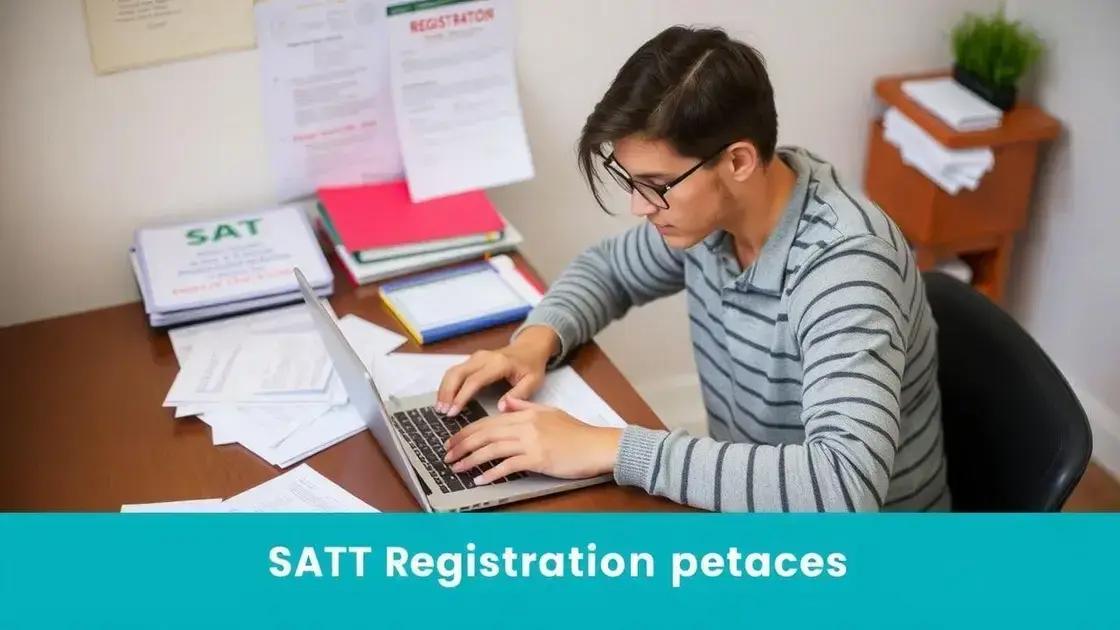 Tips for completing your SAT registration