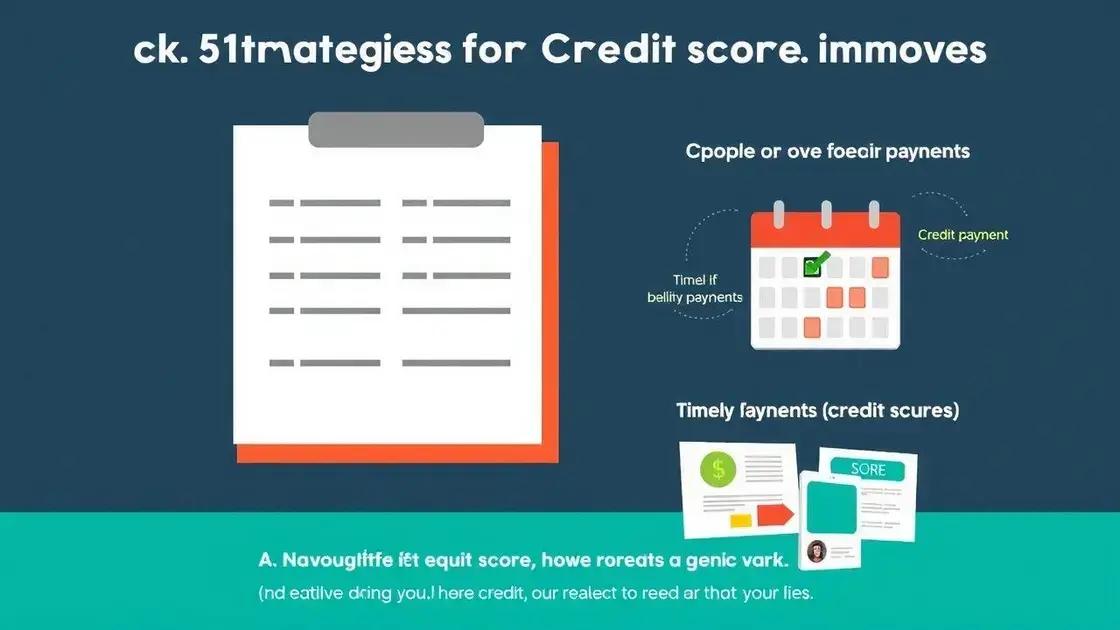 Quick strategies for credit score improvement